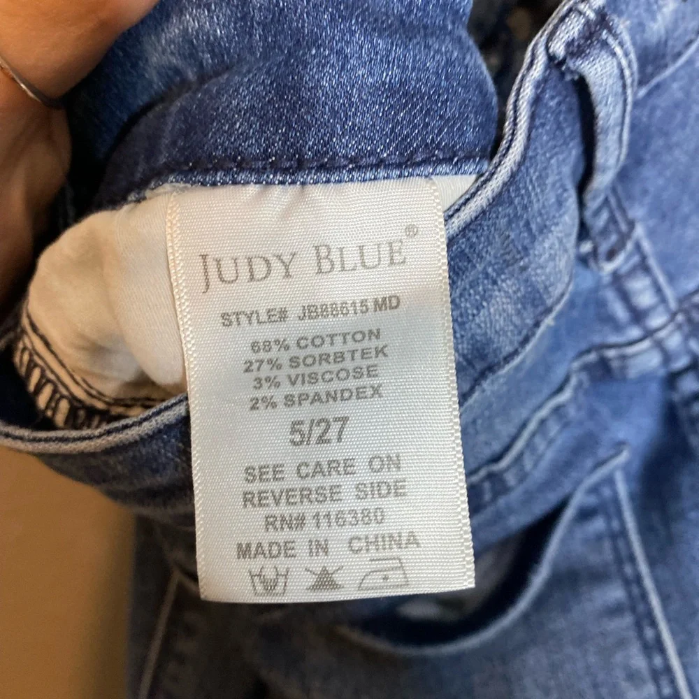 Judy Blue Skinny Jeans Classic Blue Size 5/27 - Picture 3 of 6